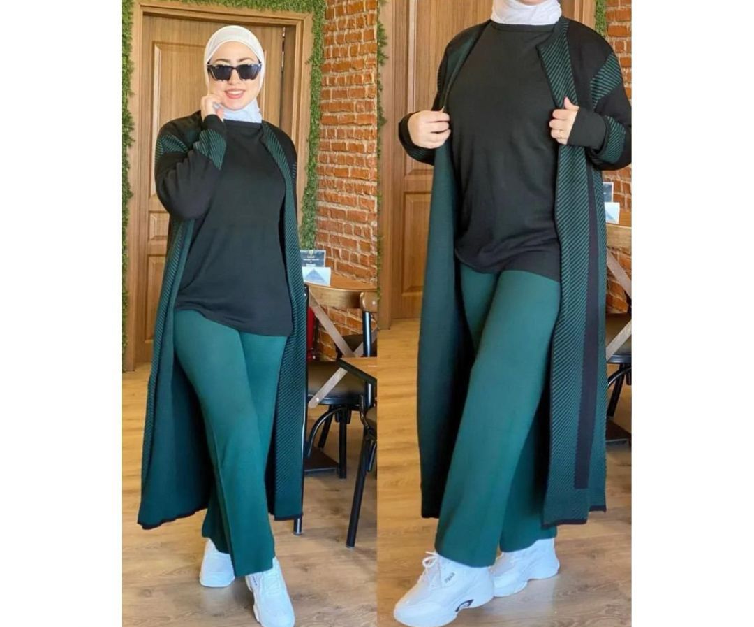 Choice Wear 3-Piece Winter Fleece Cardigan Outfit