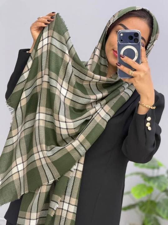 Tahmineh Cotton Square Shawl – Cw-7919