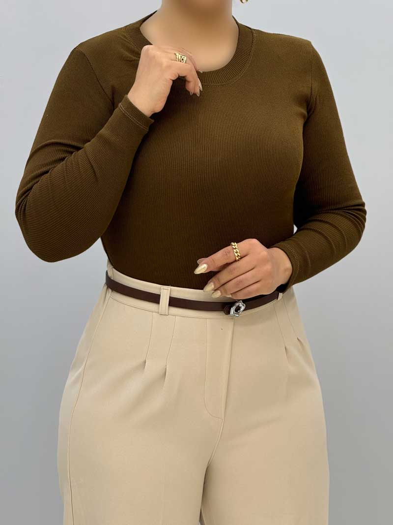 Glyn’s Match Blouse | Round Neck Balloon Style – CW-6136