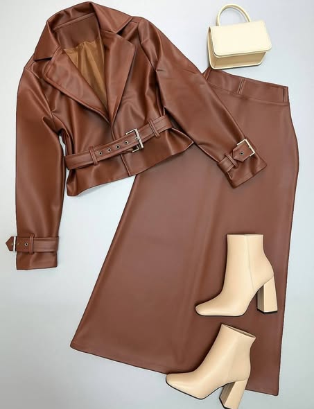 Choicewear Luxe Leather skirt Sets