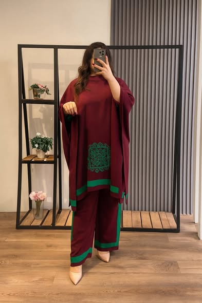 CW-5201 ChoiceWear Luxe Embroidered Winter Kaftan Set